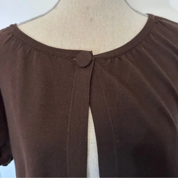 Style & Co. Dark Brown Cardigan - Picture 2 of 7